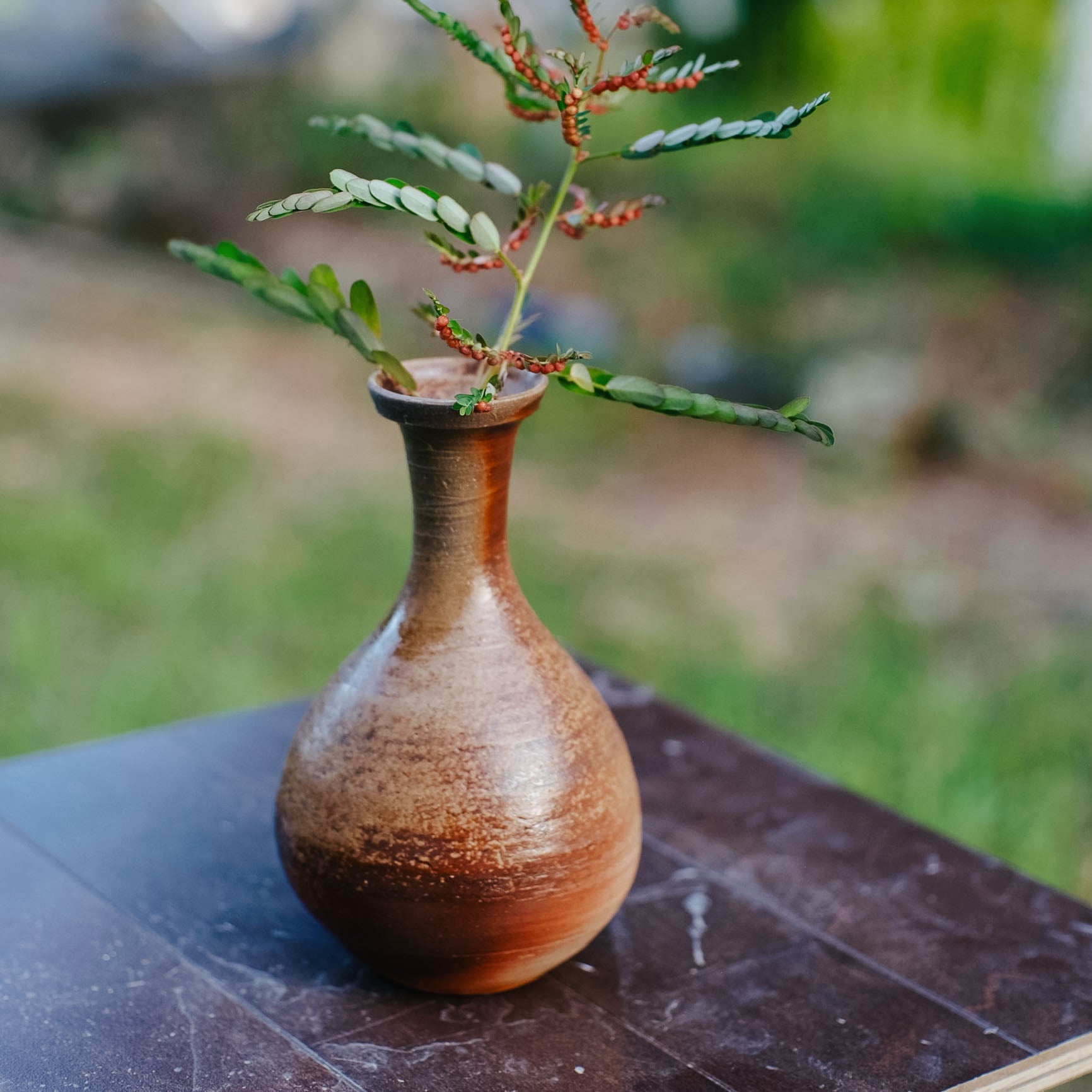 Tokkuri, Bizen Wood-Fired - Crane Neck
