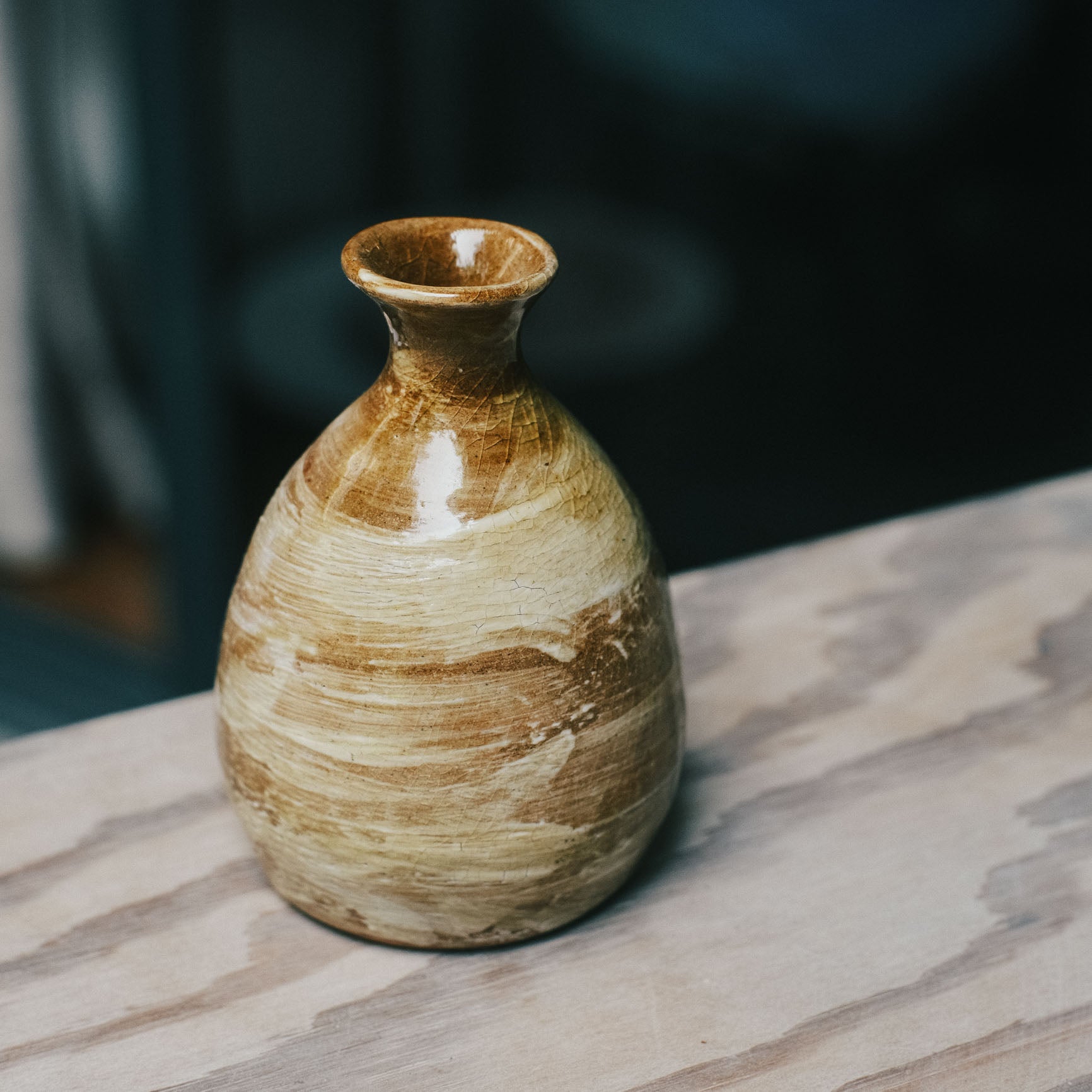 Tokkuri, Hakeme Ash Glaze