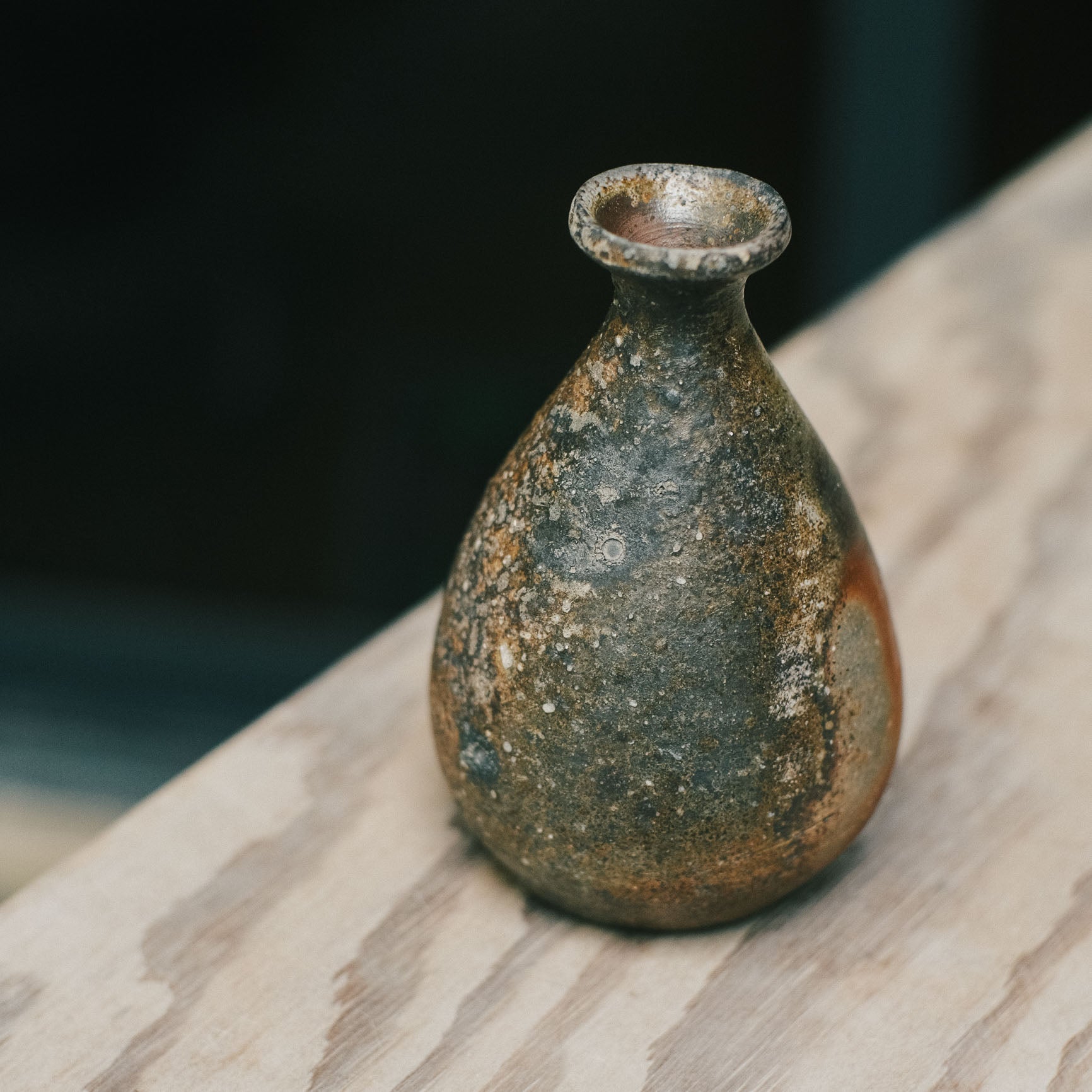 Tokkuri, Bizen Wood-Fired - Korogashi