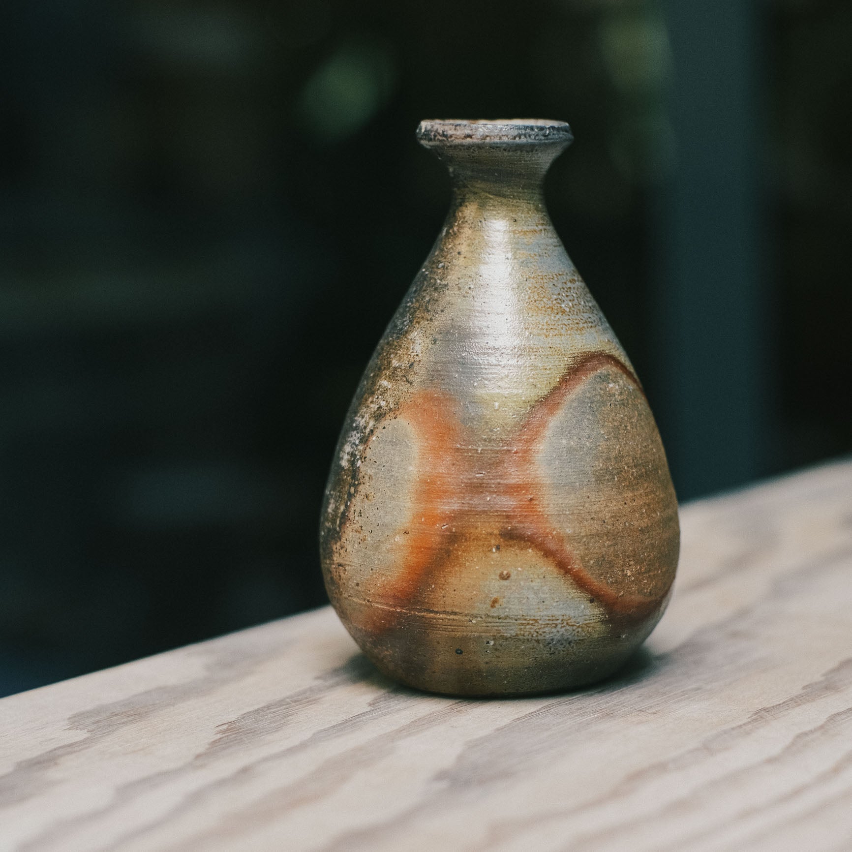 Tokkuri, Bizen Wood-Fired - Korogashi