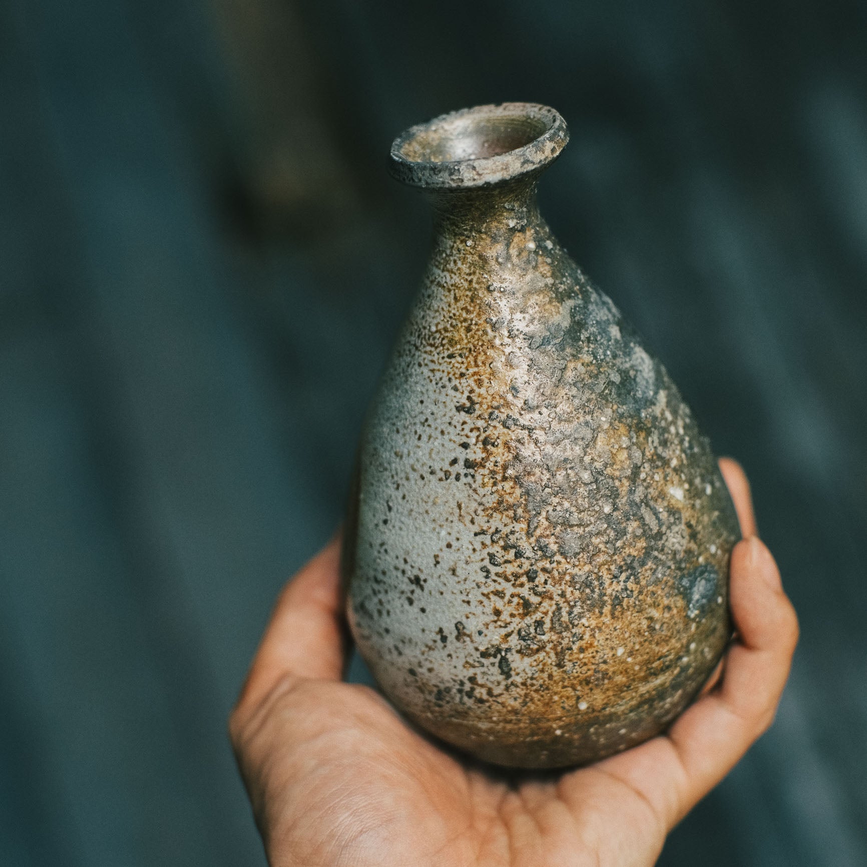 Tokkuri, Bizen Wood-Fired - Korogashi
