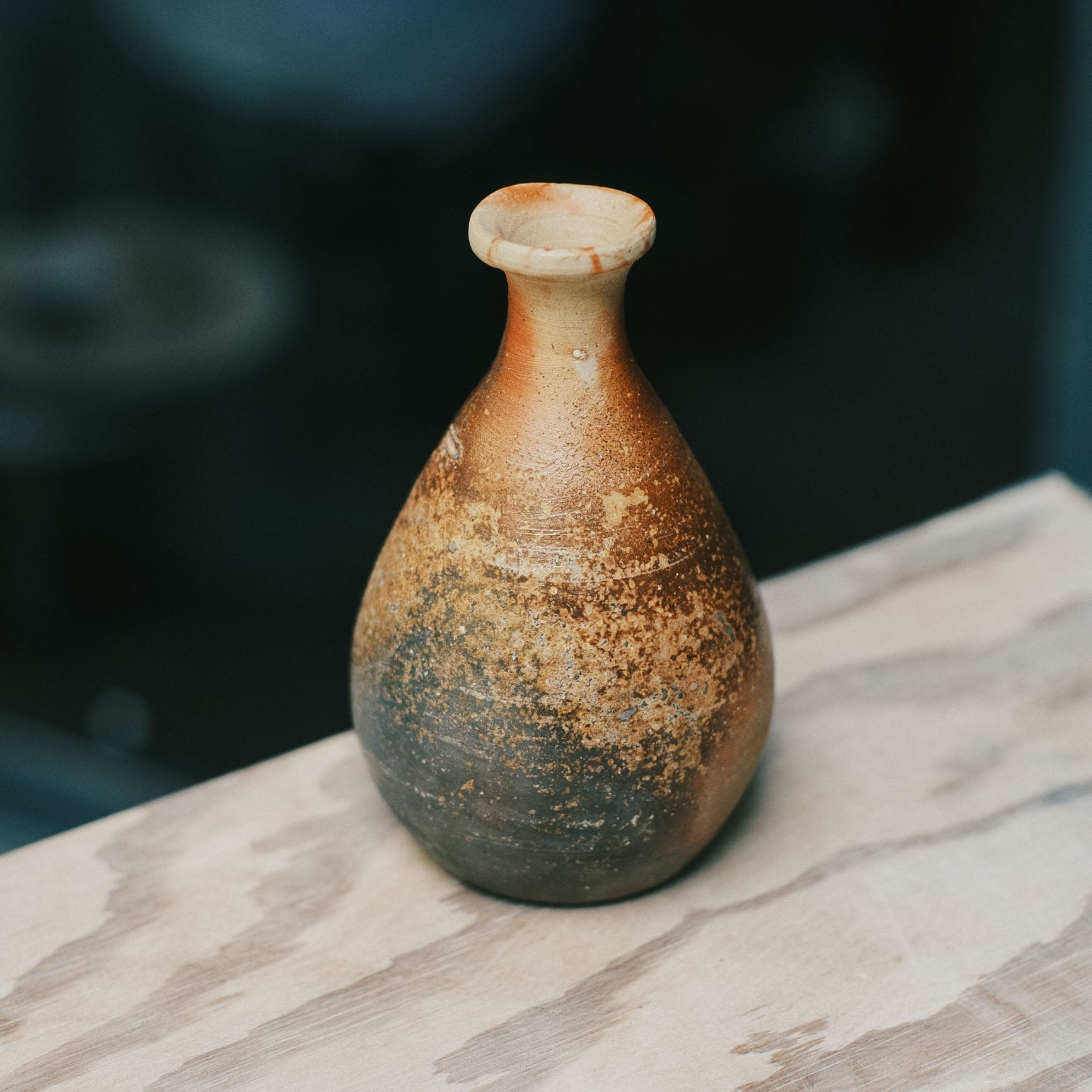 Tokkuri, Bizen Wood-Fired - Goma #1