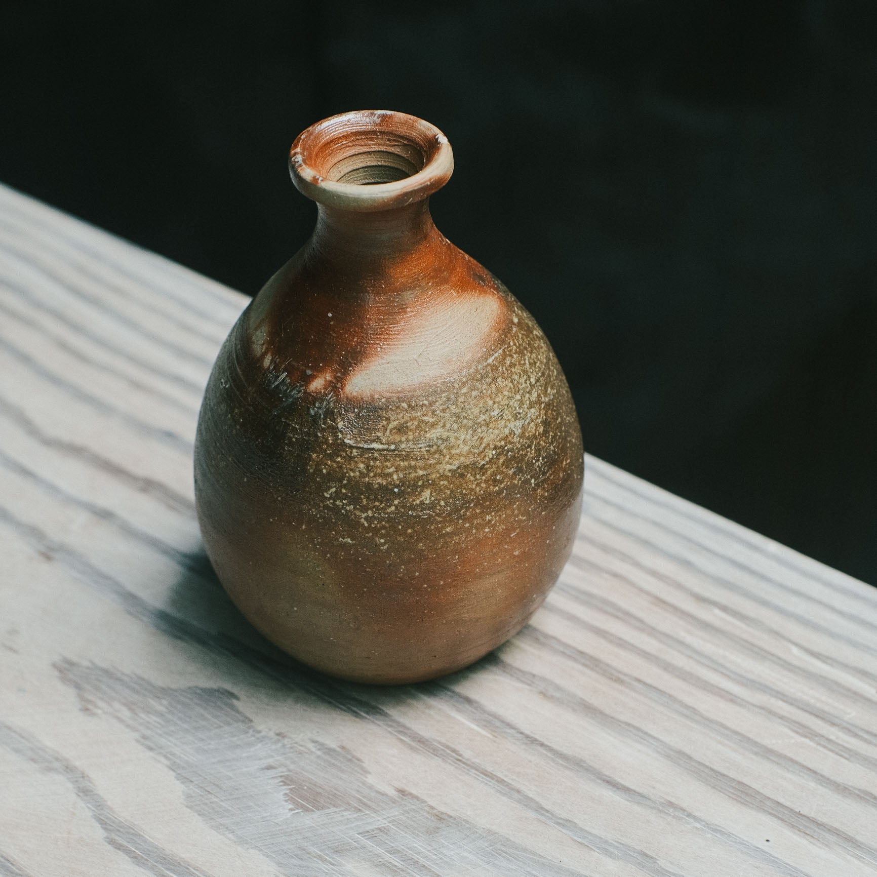 Tokkuri, Bizen Wood-Fired - Fuseyaki
