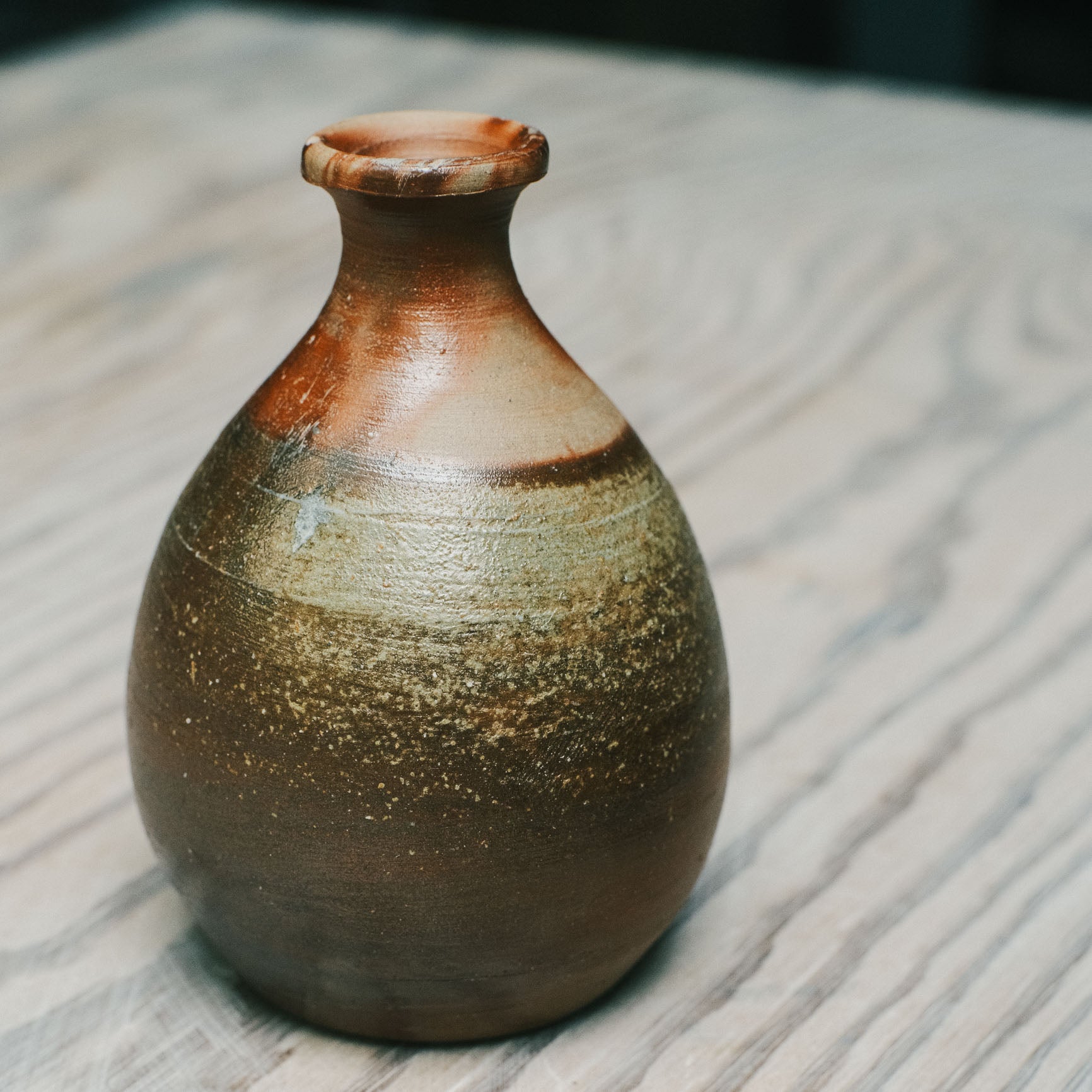 Tokkuri, Bizen Wood-Fired - Fuseyaki