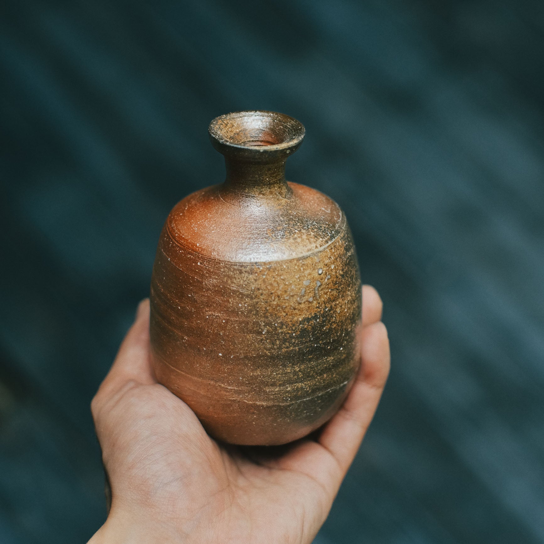Tokkuri, Bizen Wood-Fired - Goma #2