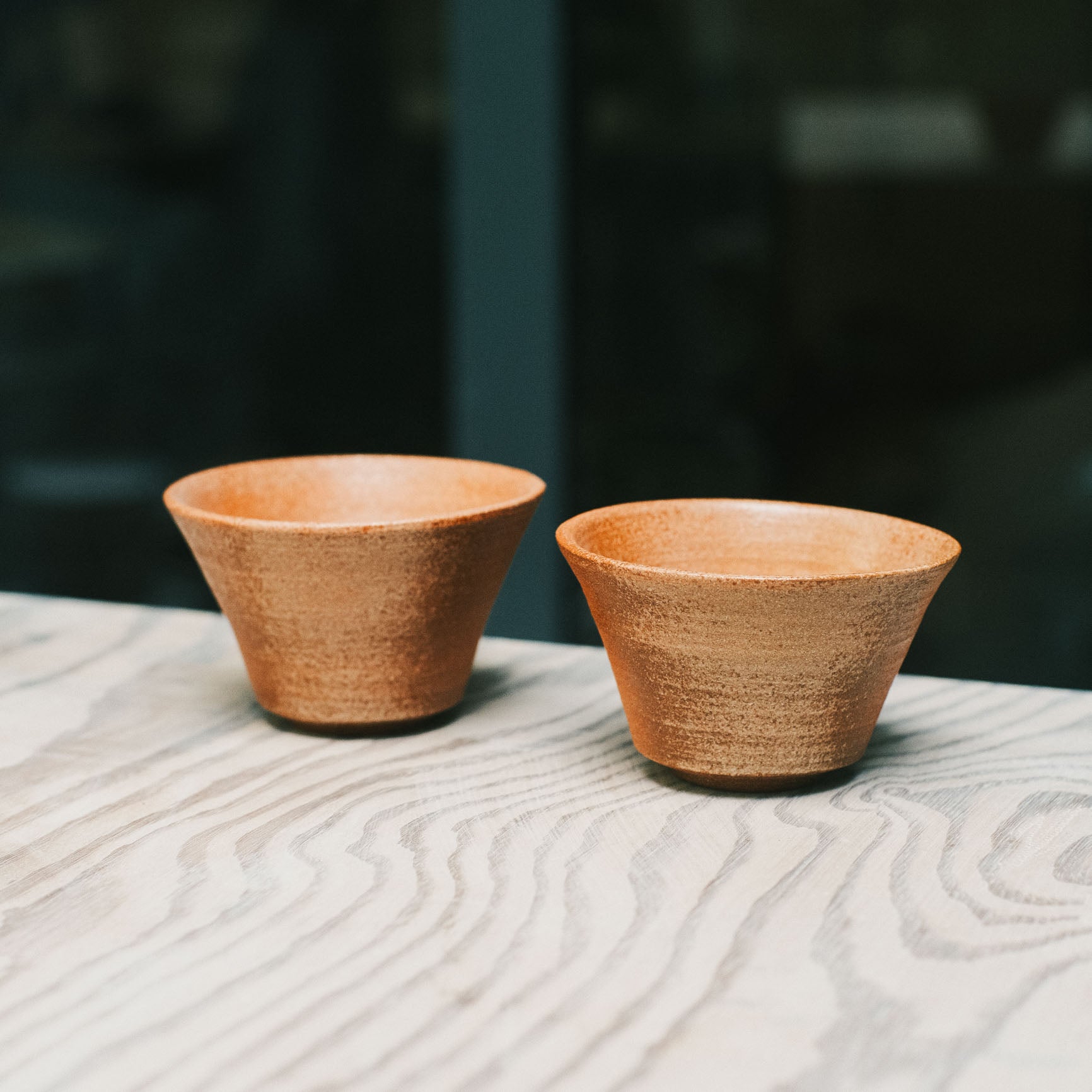 Tea Cup, Bizen Clay, Ash Glaze