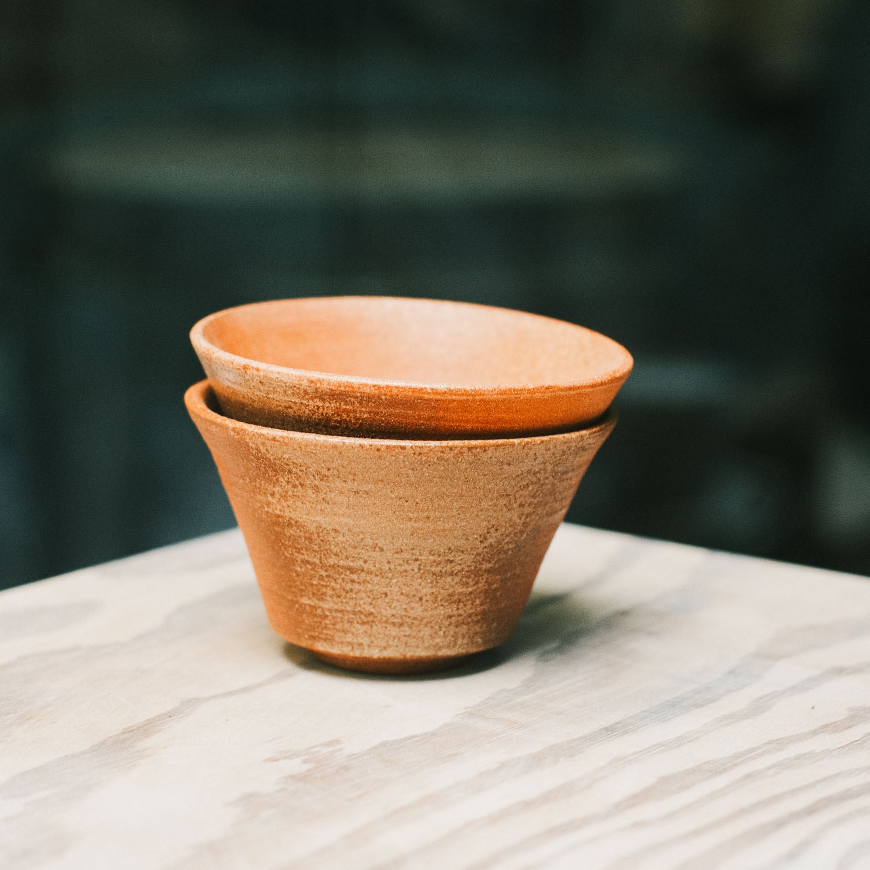 Tea Cup, Bizen Clay, Ash Glaze