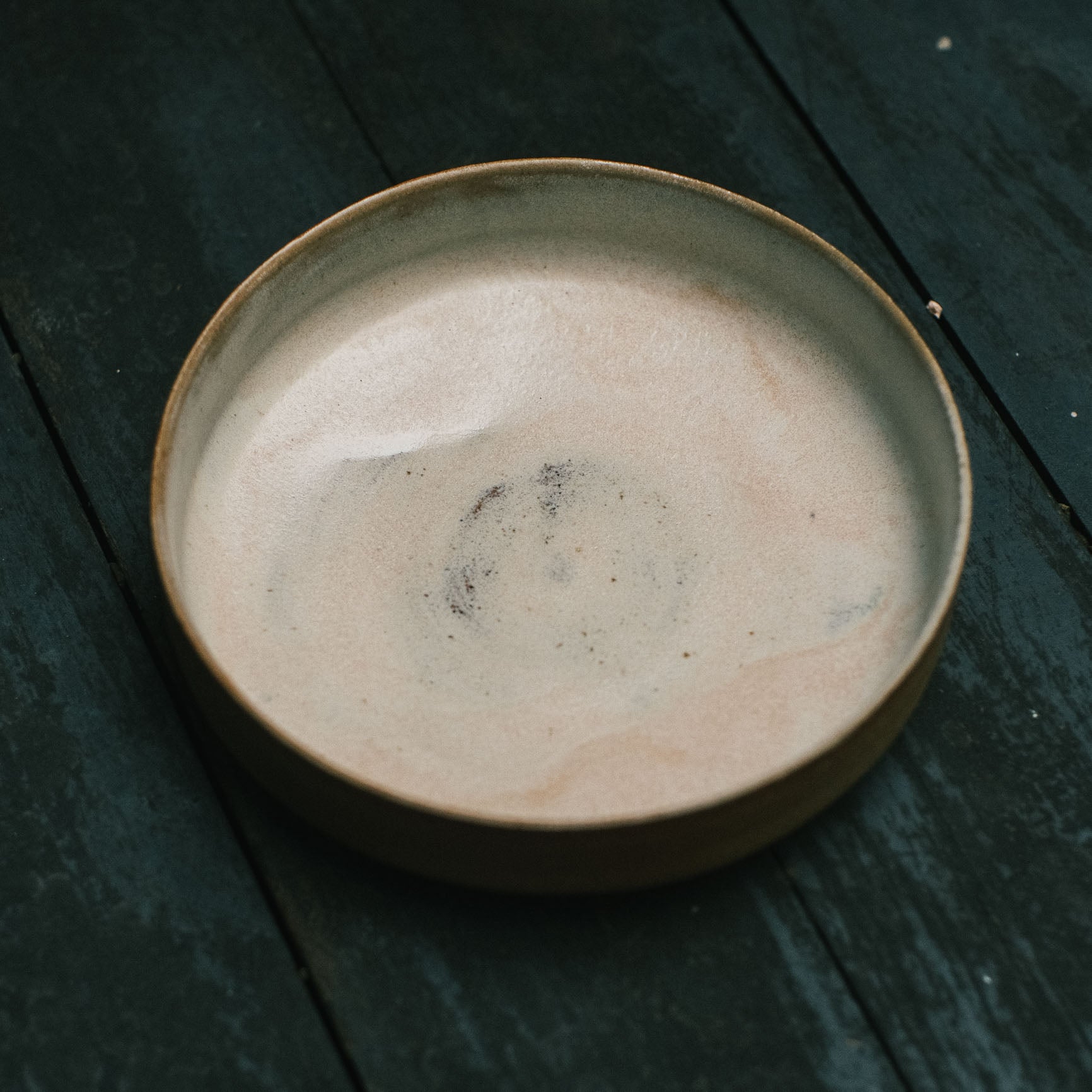Shallow Round Dish, Glazed