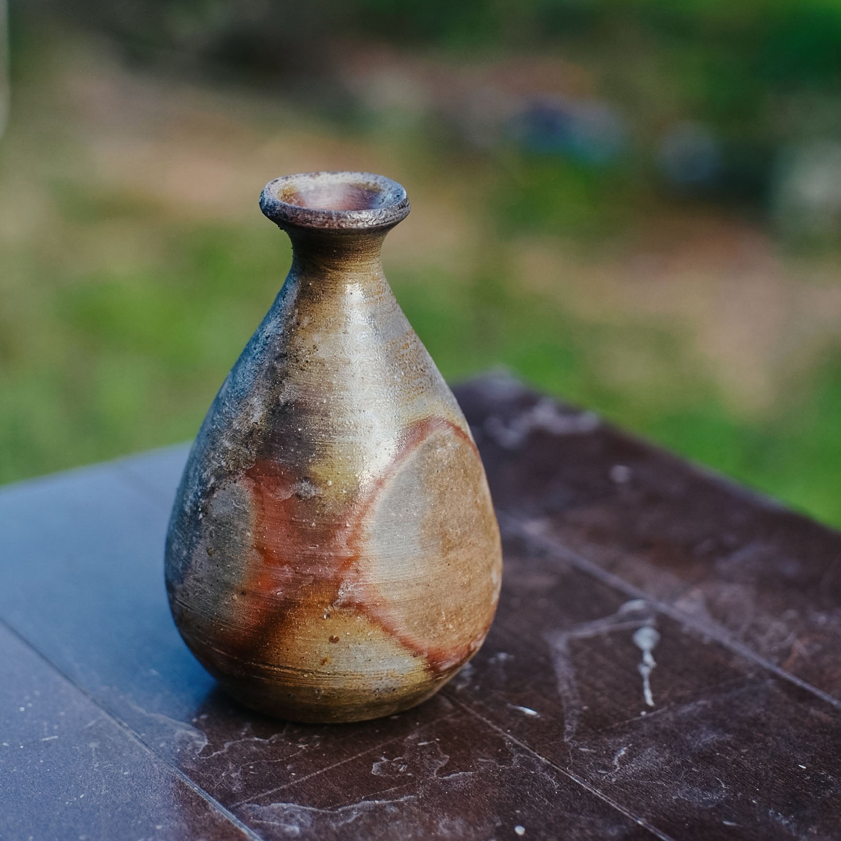 Tokkuri, Bizen Wood-Fired - Korogashi