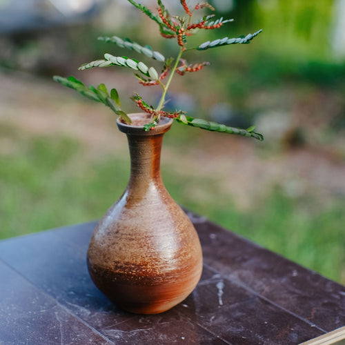 Tokkuri, Bizen Wood-Fired - Crane Neck