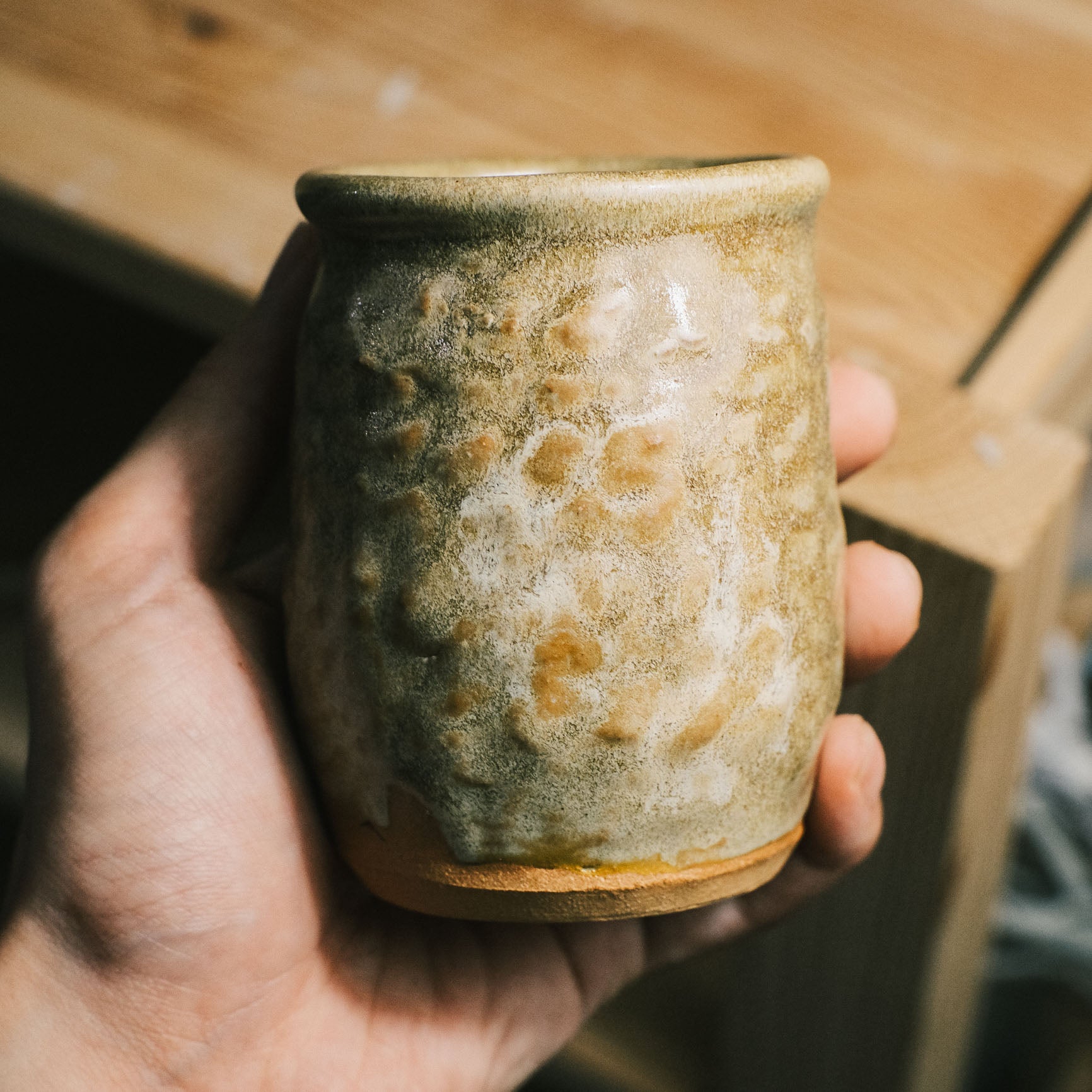 Less Brown Cup-Vase