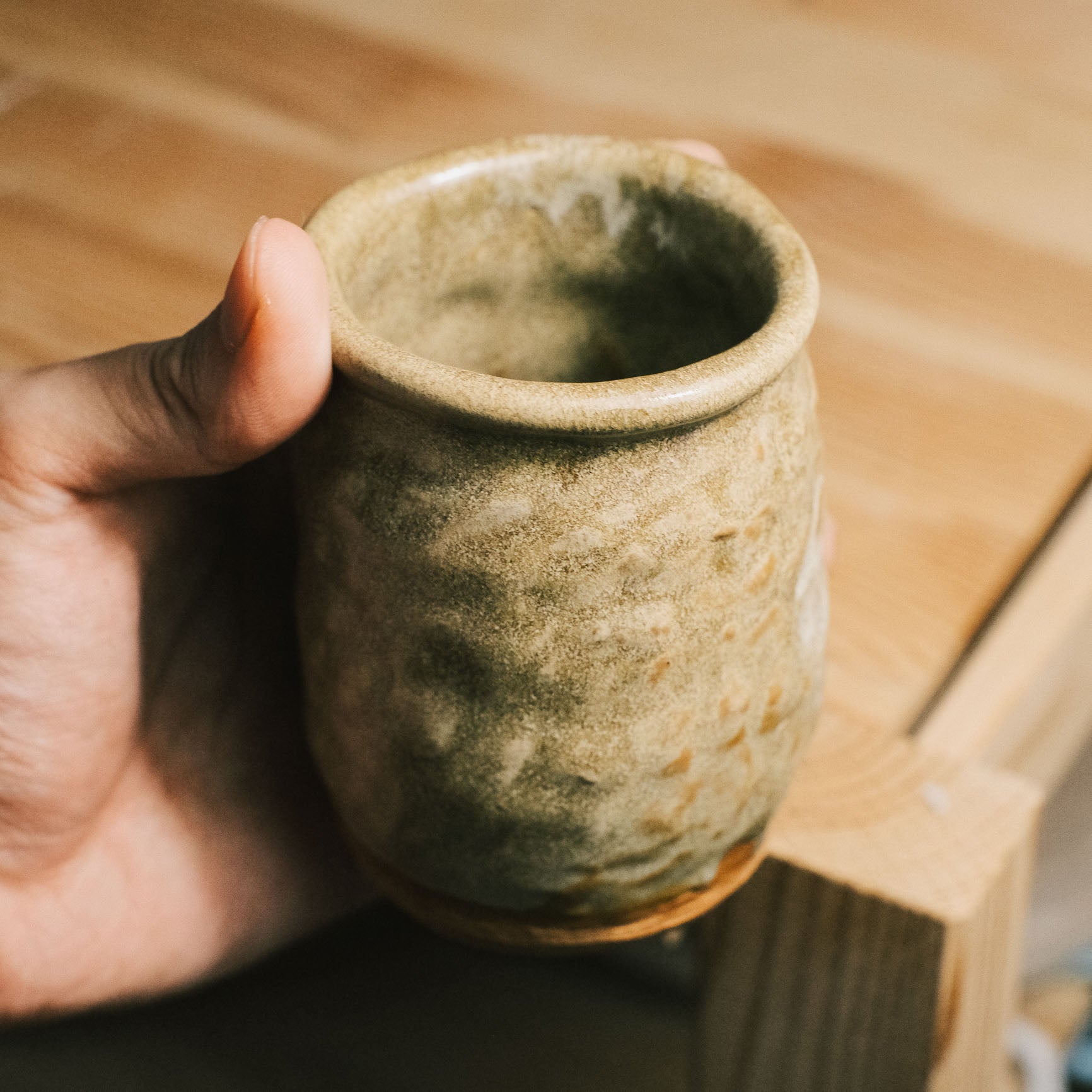 Less Brown Cup-Vase