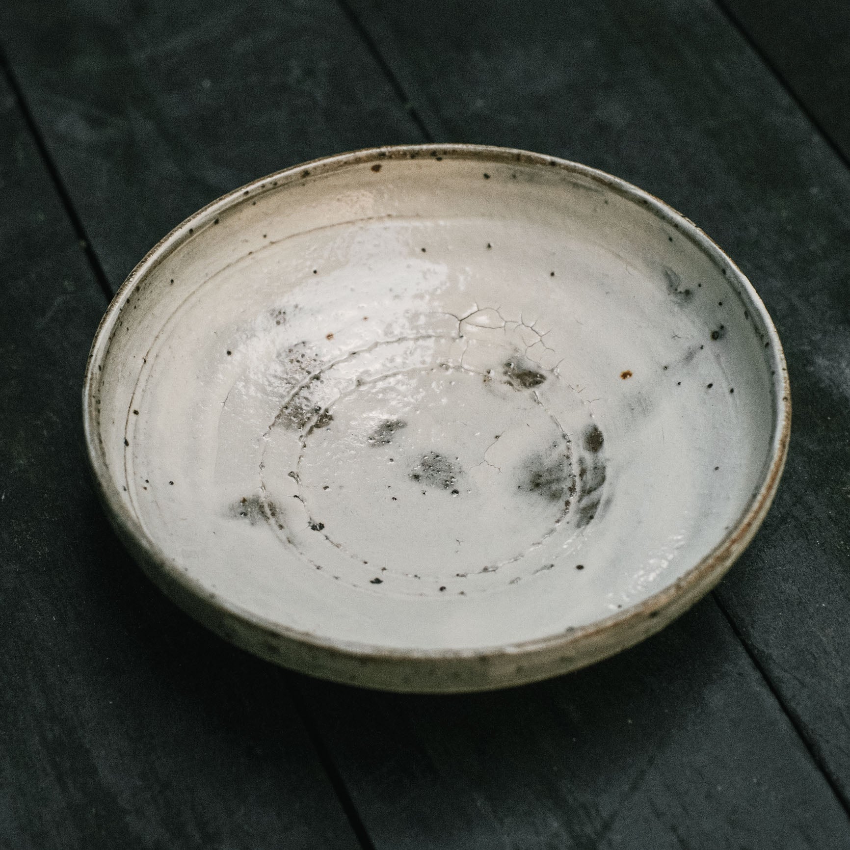 Side Plate w Lines, Kohiki