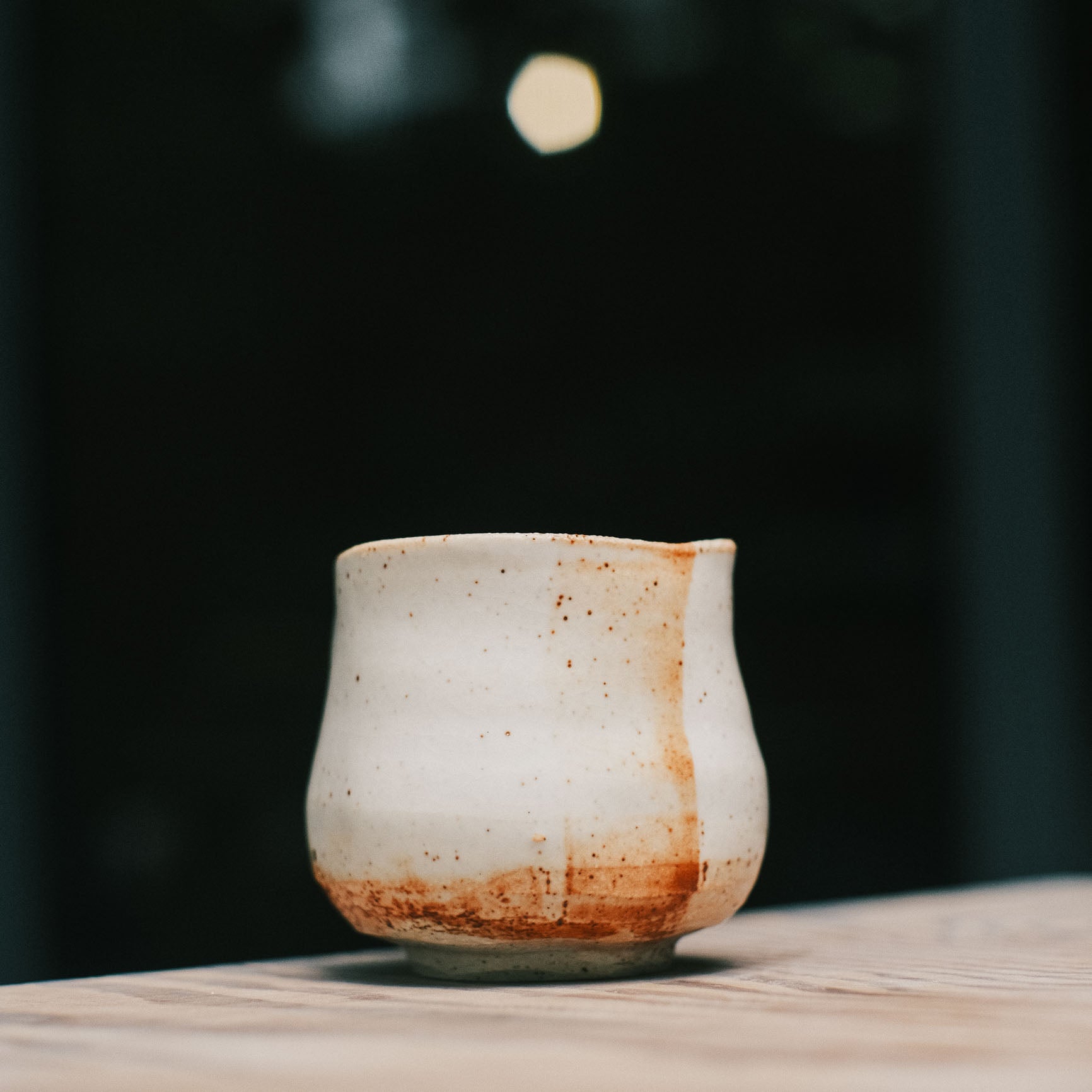Yunomi (L), Shino Glaze